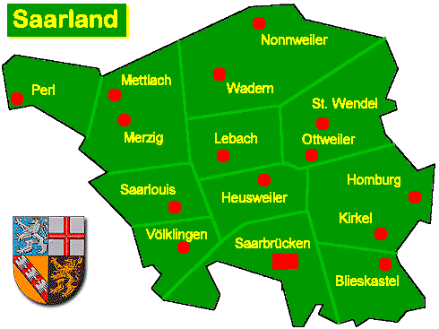 Bild: "Regionen im Saarland"